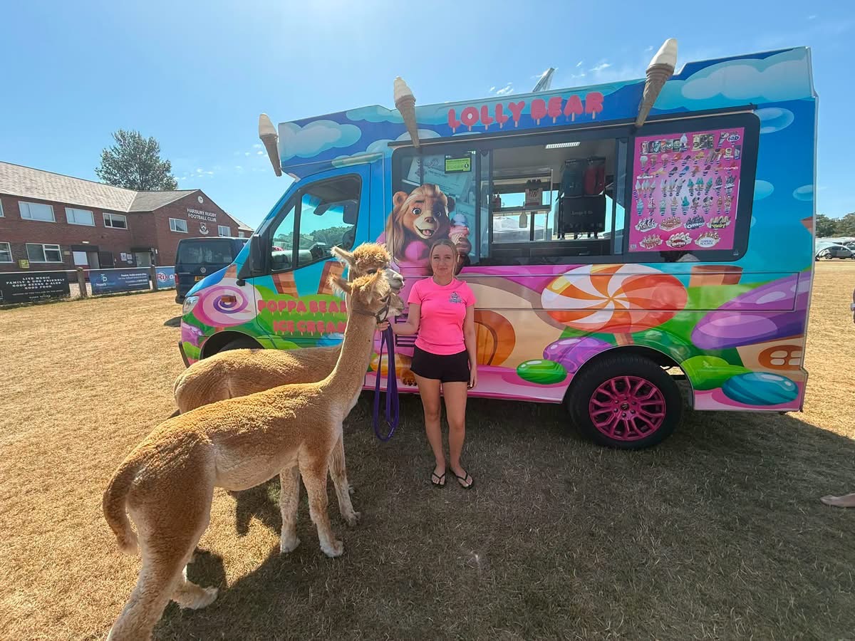 Lolly Bear ice cream van at an outdoor event